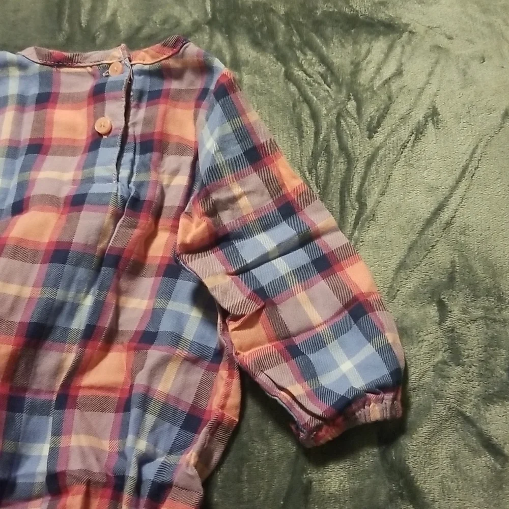 Oshkosh Baby Girl's Plaid Onesie
